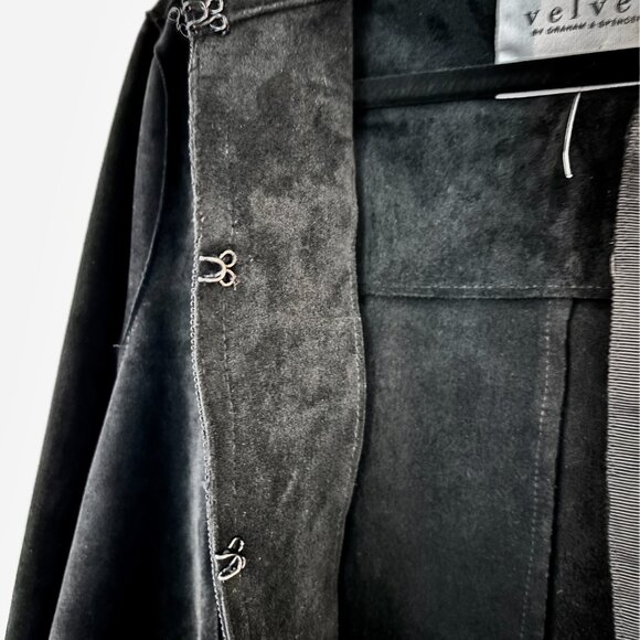 Velvet by Graham & Spencer Everly Faux Suede Jacket Vintage Military Style Sz M - Picture 8 of 9